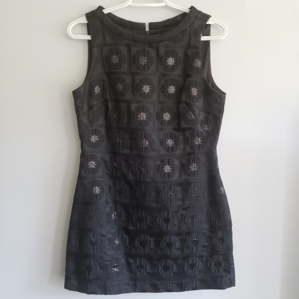 Milly Vintage Floral Sleeveless Boatneck Dress